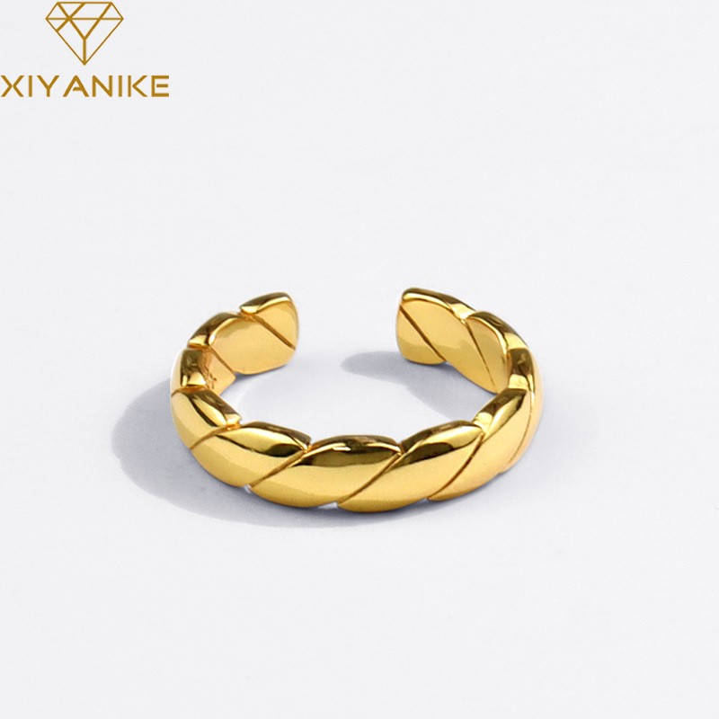 Hip Hop Retro Twist Ring Womens Simple Fashion Ins Cold Style Switchable Index Finger Ring Temperament Wild Hand Jewelrypicture16
