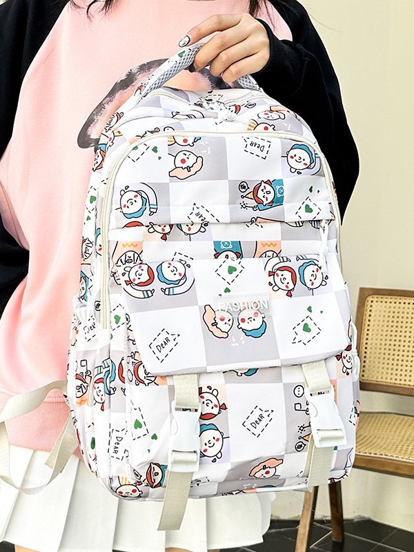 Estudiantes de secundaria y secundaria, mochila de computadora de tendencia ligera, mochila coreana de viaje transfronterizo de gran capacidad.