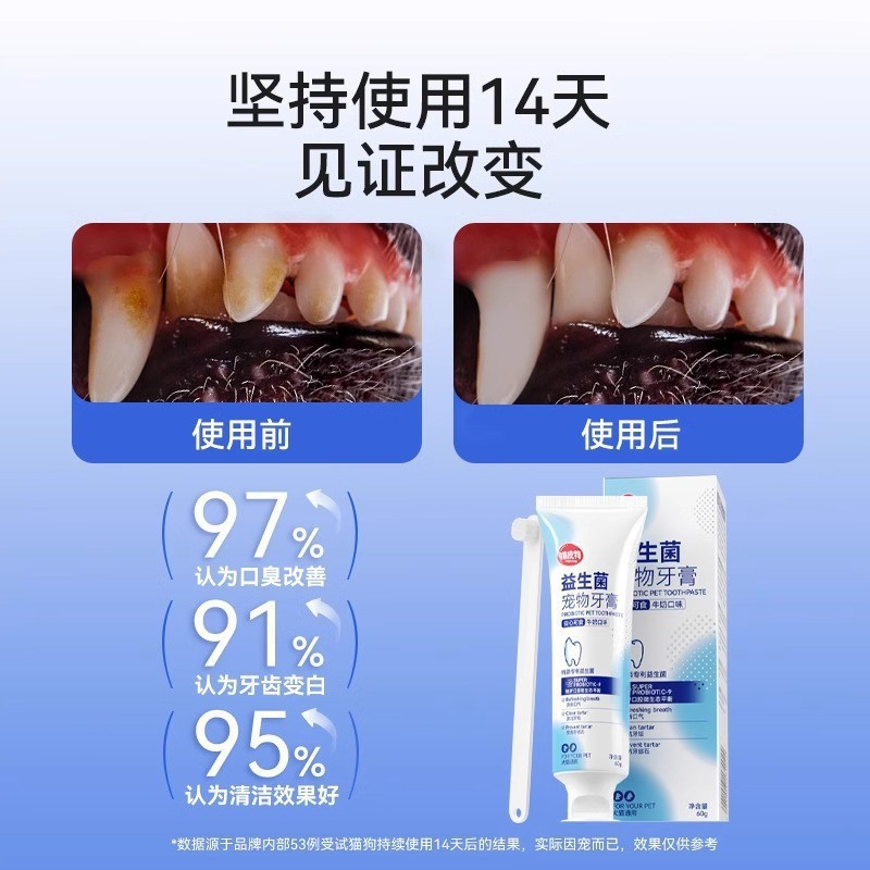 Pasta de dientes para perros hippie para mascotas para gatos para perros limpia para eliminar el mal aliento, olor extraño, blanco brillante y limpio para eliminar el tartar, Teddy Boomerang, universal.