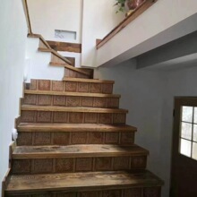 复古旧楼梯板踏步板旧松木杉木板原色木纹装饰楼板厚面板实木耐腐