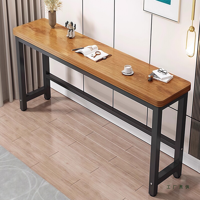 90cm High Wall-Mounted Narrow Table, Custom-Made Computer Desk, 30cm Wide, 35cm Deep, Rectangular Extended Small Desk for Bedroom Bedside or Narrow Spaces
