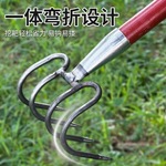 新款全钢石渣翻地开荒工地铁路耙子农用赶海加厚耙除草松土翻地耙