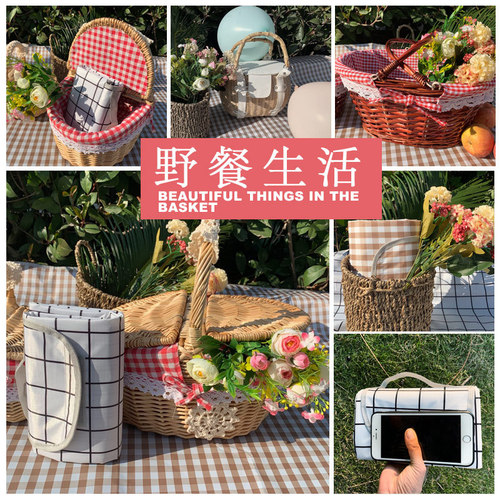 Bei Lian Spring Outing Thickened Picnic Mat Outdoor Camping Moisture-proof Mat Portable Travel Waterproof Plaid Floor Mat Wholesale
