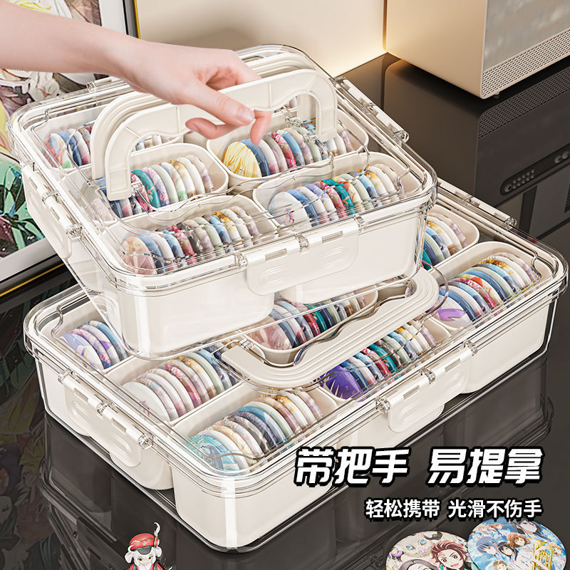 バー収納ケース密封防湿周辺バッジ谷子収納ケース高透アクリルバックカード収納ケース