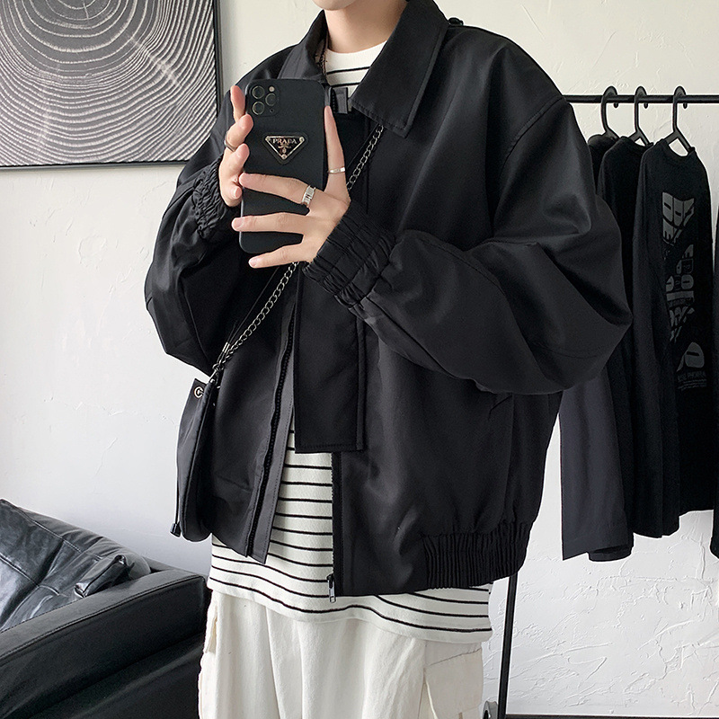 Autumn New jacket men's 2021 fashion brand light mature ins baseball uniform short American vintage Pu handsome jacket Autumn New jacket men's 2021 fashion brand light mature ins baseball uniform short American vintage Pu handsome jacket