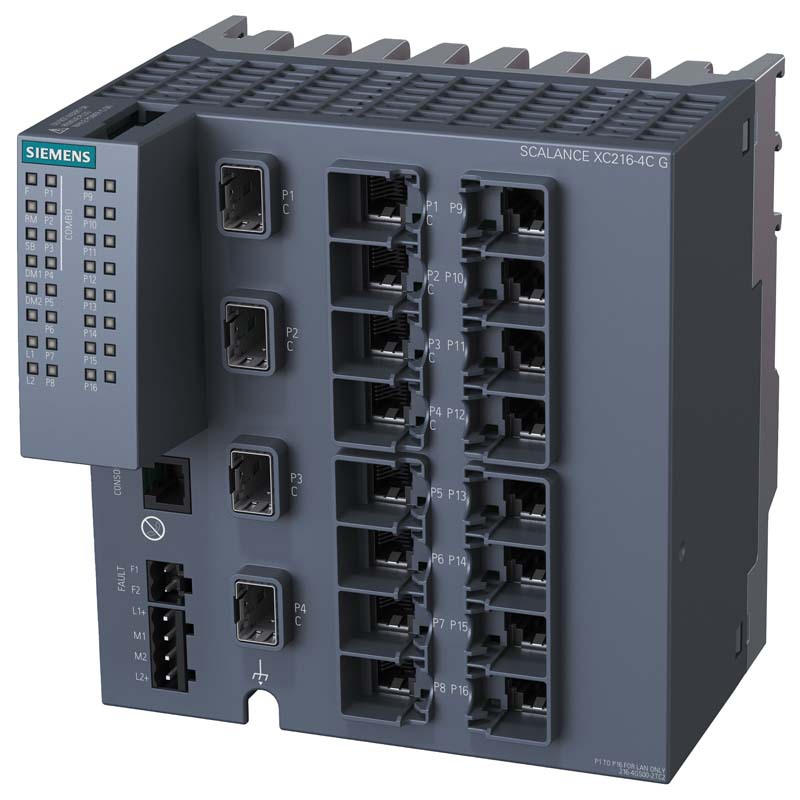 6GK5216-4GS00-2TC2西门子 IE 交换机XC216-4C G(E/IP)二层网管型