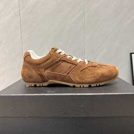 2025春秋新款百搭复古休闲运动鞋德训鞋阿甘鞋女士圆头系带潮鞋子