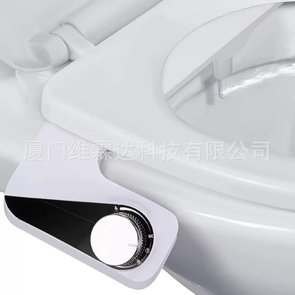 BIDET跨境单冷双喷嘴带自洁妇洗器 不插电3功能洁身器马桶冲洗器