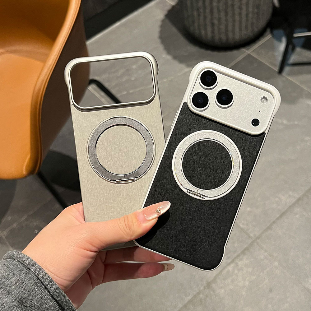 Custodia protettiva ultra sottile senza cornice, compatibile con iPhone 17, Huawei e Xiaomi, con adesivi in pelle e supporto._voghion.com