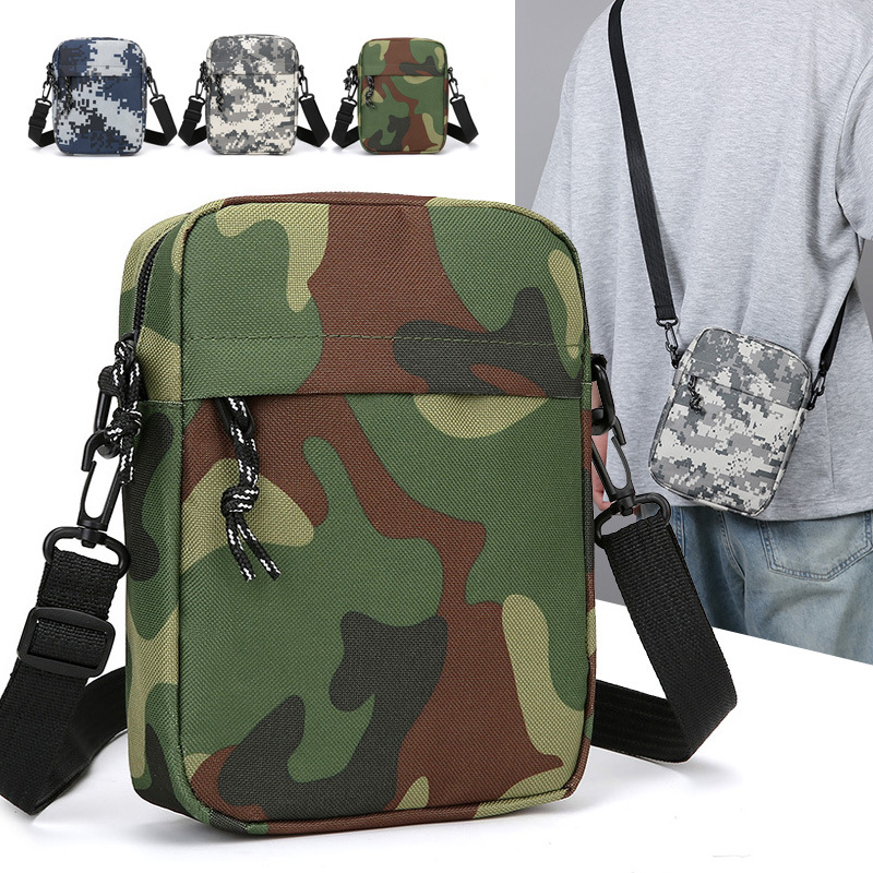 Mobile Phone Bag, Versatile Trendy Brand New Small Shoulder Bag, Couple's Sports Casual Small Bag, Crossbody Hip-Hop Men's Bag