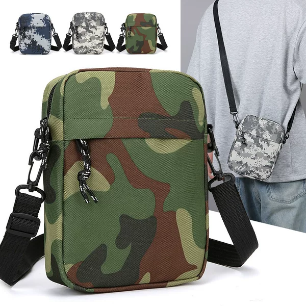 Mobile Phone Bag, Versatile Trendy Brand New Small Shoulder Bag, Couple's Sports Casual Small Bag, Crossbody Hip-Hop Men's Bag