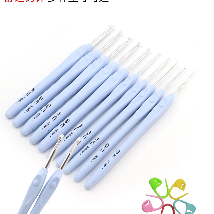 铝钩针套装毛衣针手工编织工具套装钩针套装软柄钩针套装其他|undefined