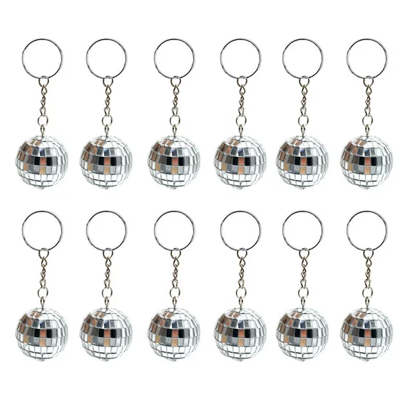【Cross-Border Selection】Mirror Ball Keychain Keyring Pendant Laser Ball Decoration Disco Disco Ball 202