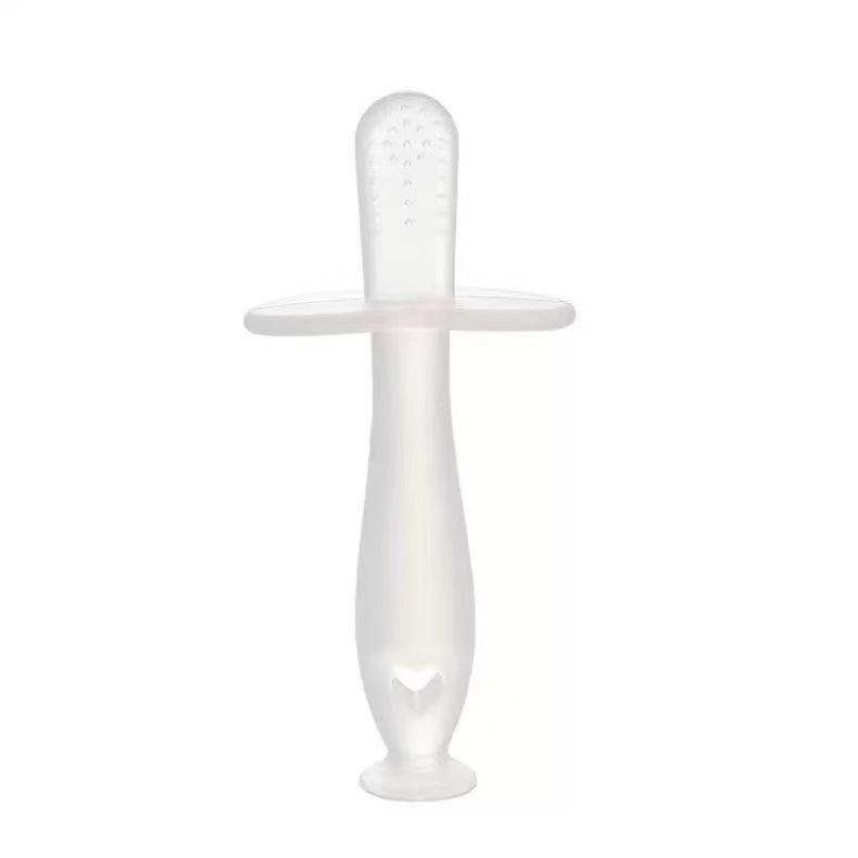 Silicone líquido palillo de dientes para bebés goma de diente para bebés grado alimenticio pegamento de mordida resistente a la comida mano palillo de dientes de plata nano con ventosa