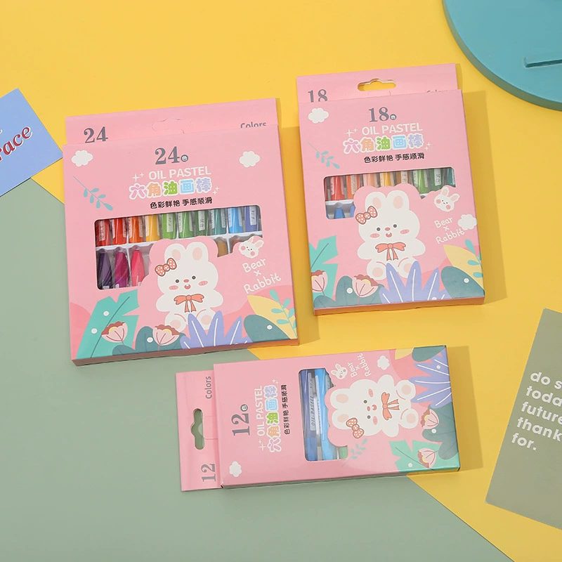 Детская картина маслом палка костюм 24-цветный ученик начальной школы мультфильм граффити Цвет карандаш детский сад живопись цвет наполнения ручка оптом