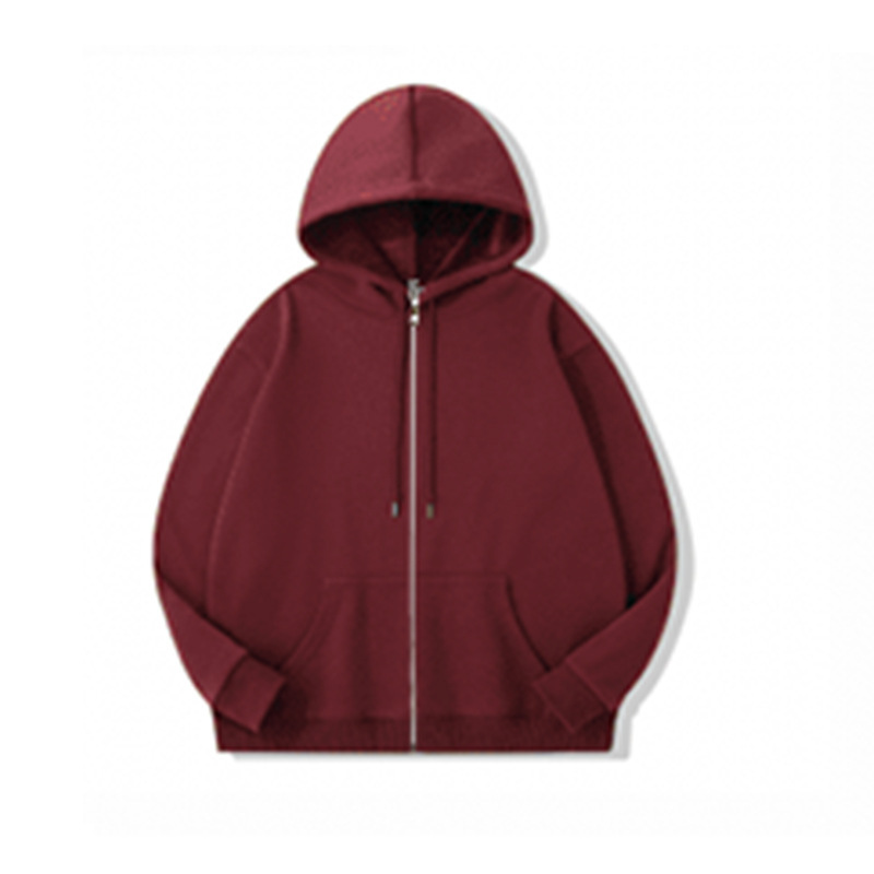 秋冬加绒连帽衫hoodie跨境长袖男式重磅开衫外套纯棉拉链卫衣定制|undefined