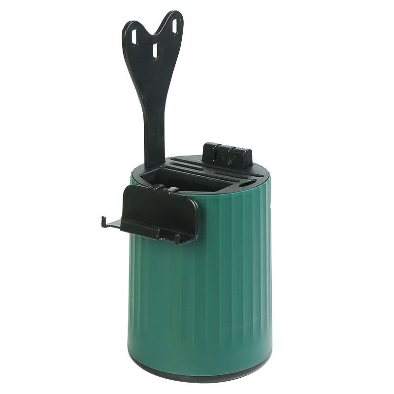 Estante de almacenamiento multifuncional para cuchillos giratorios caseros palillos caja de almacenamiento de cuchillos de plástico para adornos de cocina para cocina