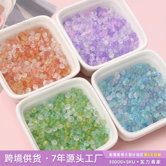 氷透そろばん国産超優模造玉ガラス米珠DIYアクセサリーアクセサリー手作りビーズブレスレット散珠