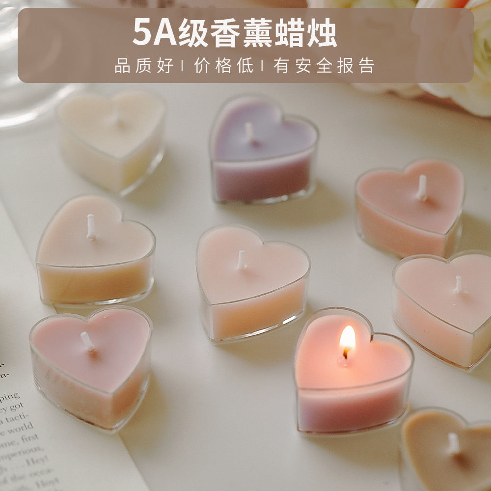 Amor romántico, cera de té, recuerdos navideños, ambiente de cumpleaños, adornos creativos, velas aromáticas de colores