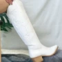 新款刺绣款高筒秋冬女靴