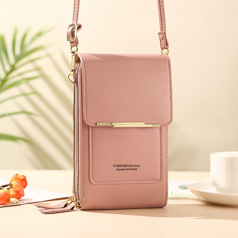 La bolsa para teléfono móvil puede ser una bolsa de mensajero con pantalla táctil para damas multifunción de gran capacidad Botón de bolsa de comercio exterior transfronterizo Bolsa para teléfono móvil al por mayor