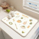 Soft Diatom Mud Kitchen Drain Mat Modern Simple Bowl and Dish Absorbent Mat Stove Dispersion-Free Heat Insulation Mat Anti-Slip Countertop