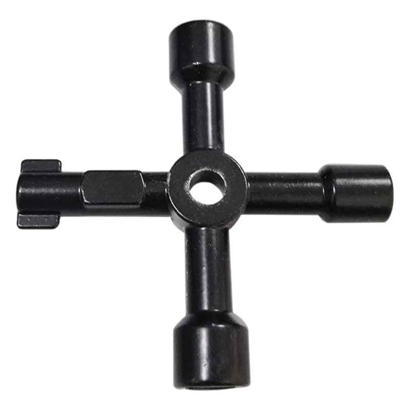 Многофункциональный гаечный ключ внутреннее квадратное отверстие ключ четыре угловых электрического шкафа управления Лифт крестообразный ключ клапана счетчика воды