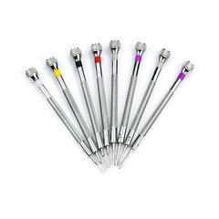 Watch repair tools, multiple specifications: 0.6–2.0 flathead and Phillips screwdrivers, available in 13 sizes