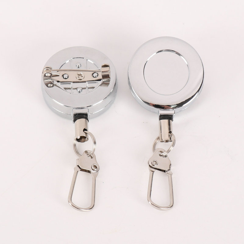 2.8CM pin type zinc alloy easy pull telescopic buckle anti-lost hand buckle fishing gear towel keychain multifunctional