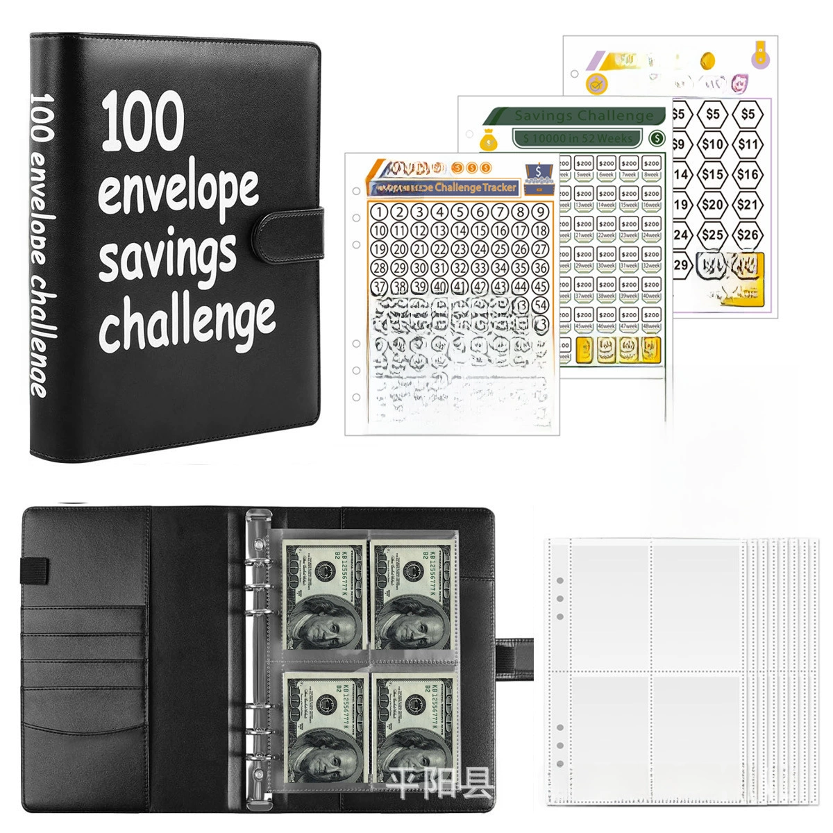 100NVELOPECHALLLENE PLU 100 days Save money to save money. Challenge cash envelope savings