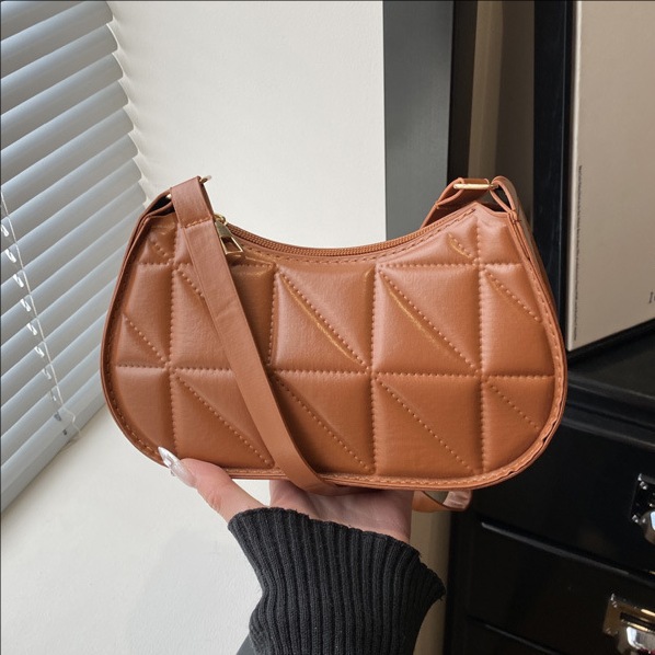 Cross-border Minimalist High-quality Women's Shoulder Bag 2026 New Versatile Underarm Bag, Korean-style Quilted Crossbody Bag_voghion.com
