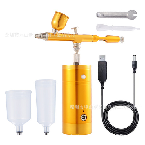 Model airbrush air pump set rechargeable portable air pump airbrush tool coloring novice painting handheld spray paint pump