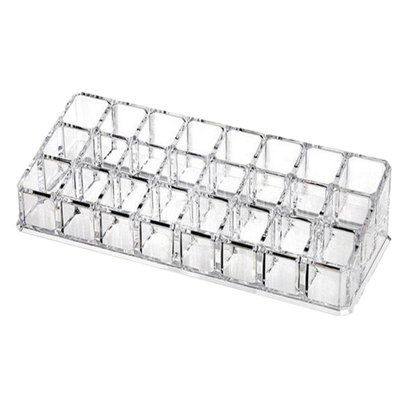 Pack brand transparent 24-grid lipstick display stand lipstick stand transparent sample storage box cosmetic desktop display box