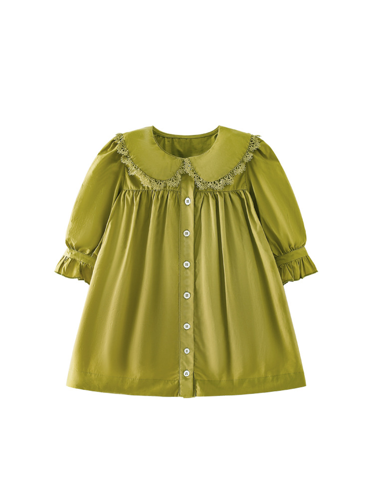 Malwee niñas vestido de primavera y otoño nuevos niños europeos y americanos de manga larga casual vestido de princesa para niños