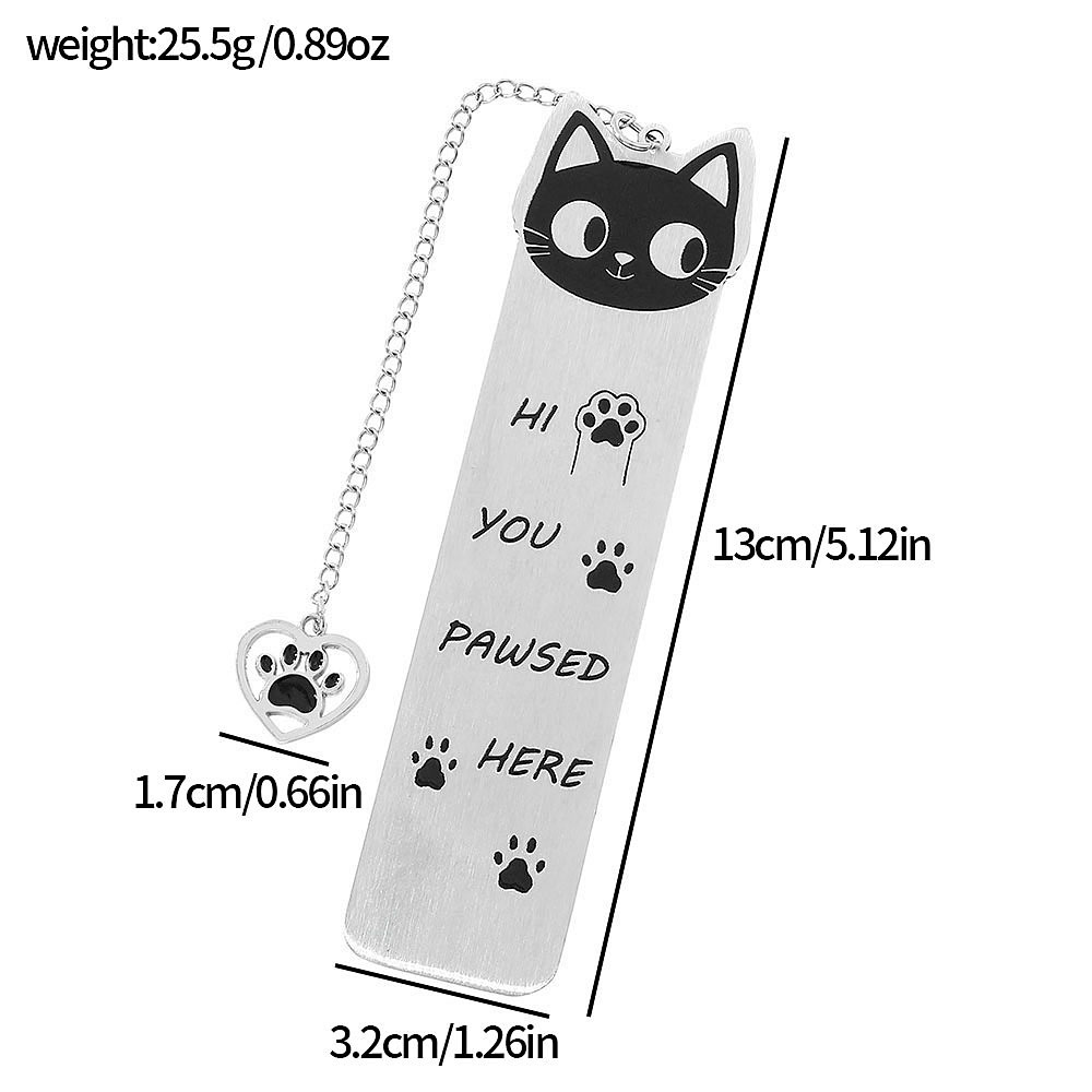 Amazon venta caliente interesante gatito perro marcadores adorables diseño de contraste de color blanco y negro marcadores de acero inoxidable fabricantes al por mayor