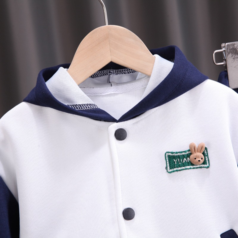 Boys' Baseball Suit Cartoon Casual Fashion Hot Selling 2023 Autumn New Mid size Children's 1-5 Year Old Two Piece Set_voghion.com