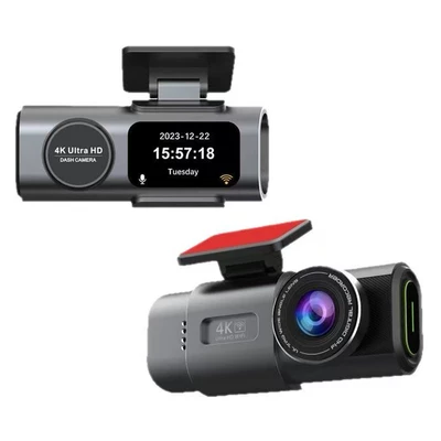 Cross-Border Hot-Selling 4K Dash Cam with High-Definition Front and Rear Dual Recording, Wifi Mobile Phone Connectivity, Hidden Dual-Lens Car Camera (Driving recorder) - 4k-single-lens-camera-no-rear-pull