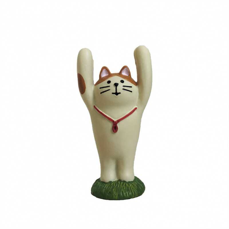 손을 든 고양이