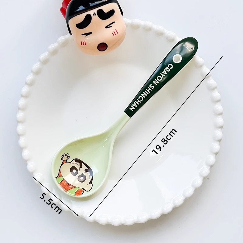 세라믹 손잡이가 긴 스푼-19.8cm 그린
