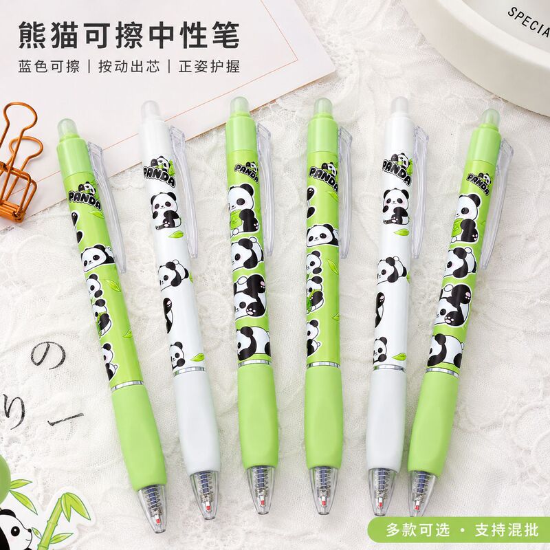 Non-slip, posture-correcting, erasable blue gel pen with ST refill, student retractable thermosensitive erasable learning stationery wholesale