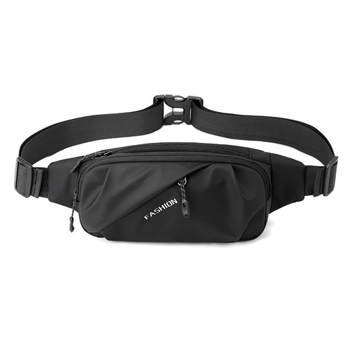 Cross-border new men's waist bag, outdoor running mobile phone bag, multi-functional chest bag, casual shoulder crossbody bag, cash register bag