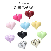 奶油糖果色吊孔屁桃爱心珠 diy手机链钥匙扣包包挂件饰品材料配件