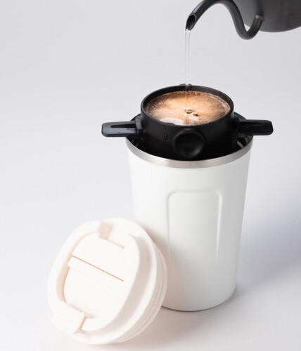 Coffee filter little angel hand brewed coffee pot set stainless steel insulated coffee cup drip type portable outdoor