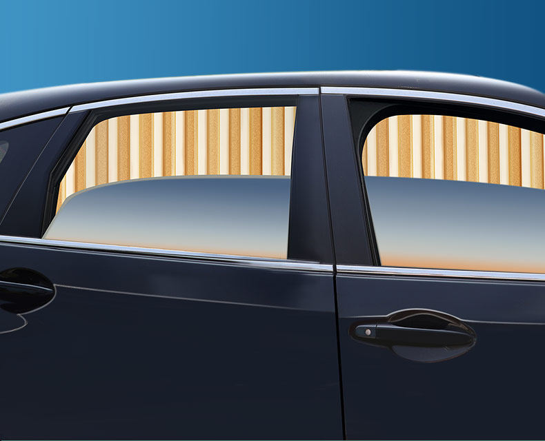 Car Sunshade Curtain, Window Sun Protection and Heat Insulation Curtain, Car Privacy Curtain, Car Interior Window Curtain, Retractable Magnetic Suction Type