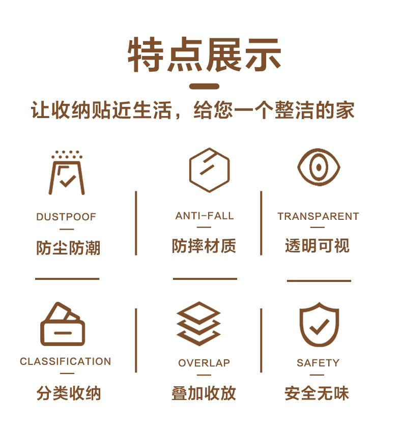 正方形pp塑料盒长方形透明收纳盒带盖透明小方盒首饰五金零件pp盒