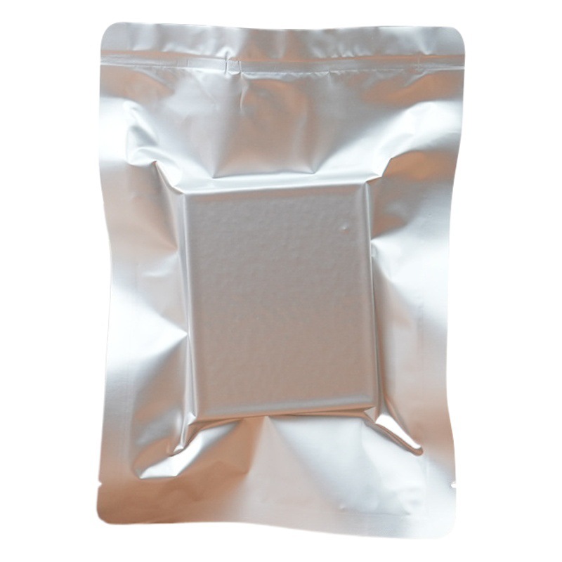 Bolsa de sellado de película de aluminio para envasado al vacío de grado alimenticio, engrosada, plateada, con sellado de tres lados, bolsa de aluminio para sellar té
