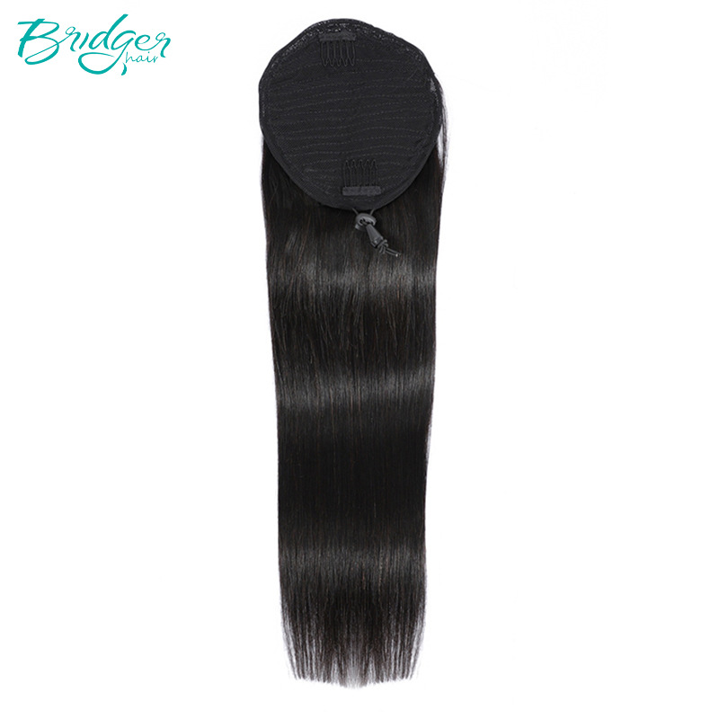 wig drawstring ponytail Drawstring Ponytail real hair straight ponytail_voghion.com