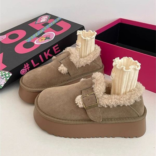 Cray Boss Anti-Cold Snow Boots for Women - Winter Thick Sole Stylish and Versatile Fleece-lined and Thick Warm Boot