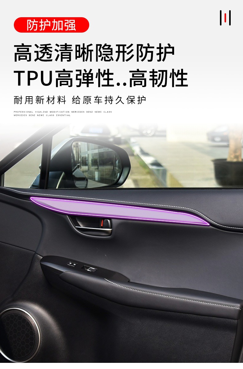 Suitable for 16-25 Lexus Nx Screen Center Console Gear Interior Car Sticker Modified Paint Tpu Protective Film