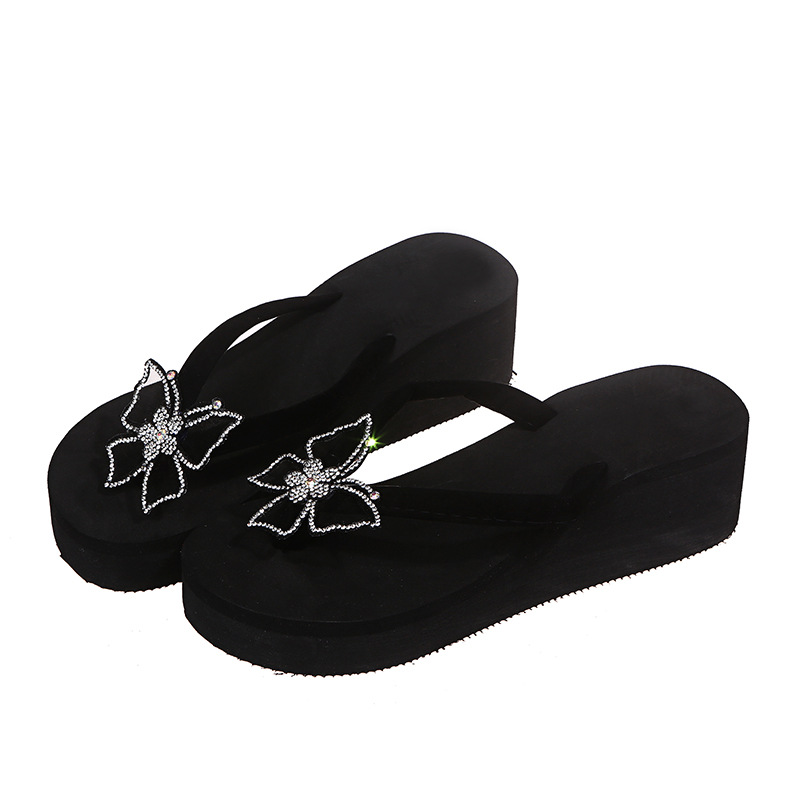 Colorful Diamond Butterfly Flat Flip-Flops NSKJX104270